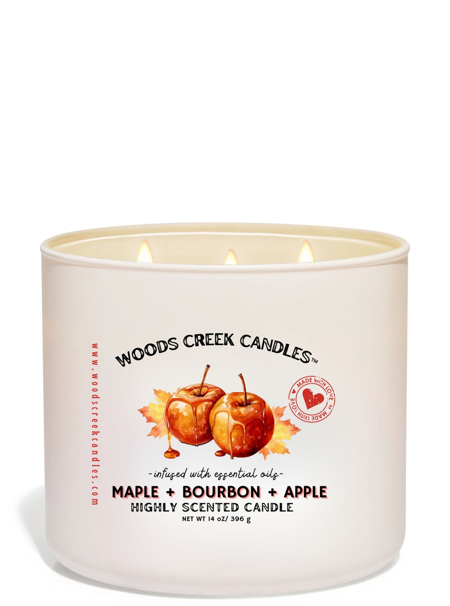 Maple + Bourbon + Apple Candle