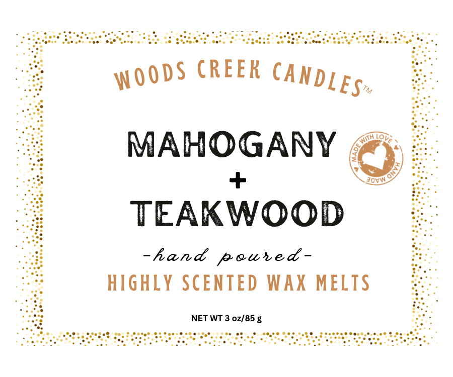 NEW! MAHOGANY + TEAKWOOD – Woods Creek Candles